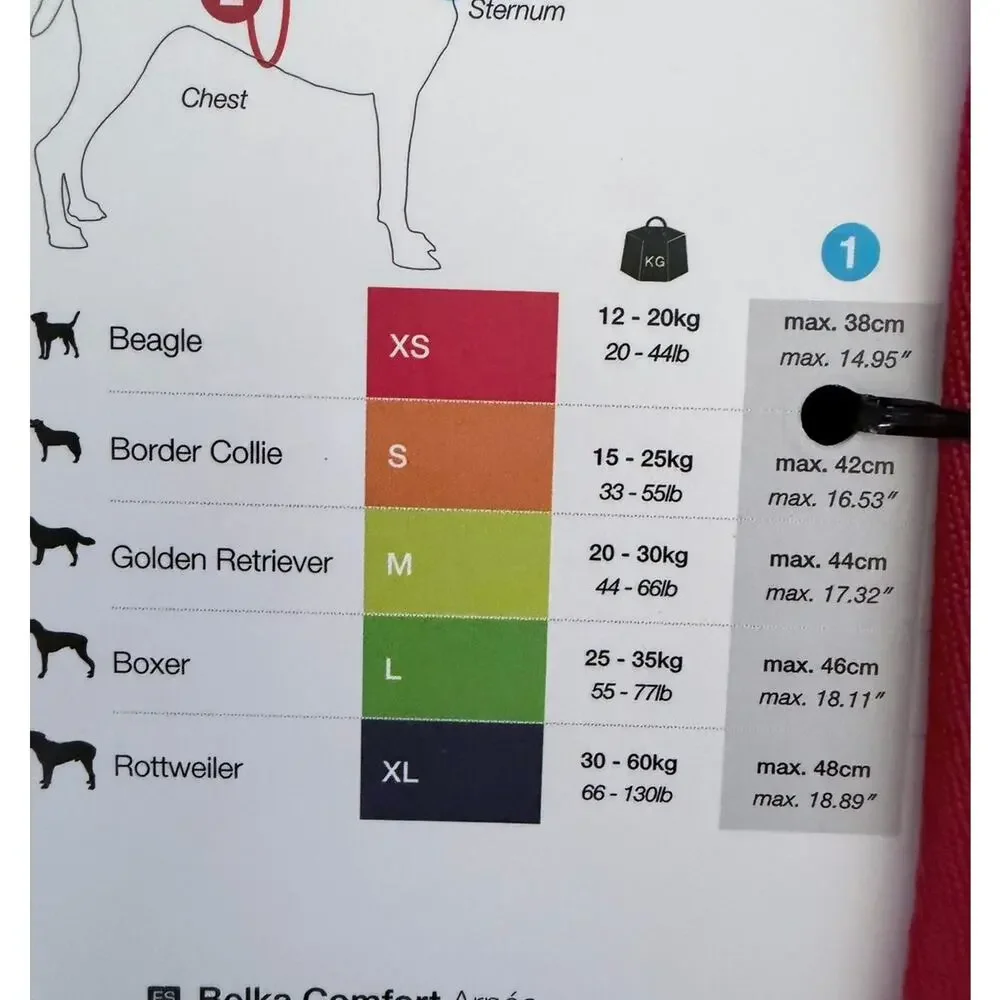 Curli Belka Comfort Dog Harness Size Small New with Tags Red Color